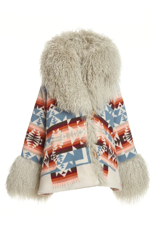 Price Slash Chief Joseph Shearling Cloak