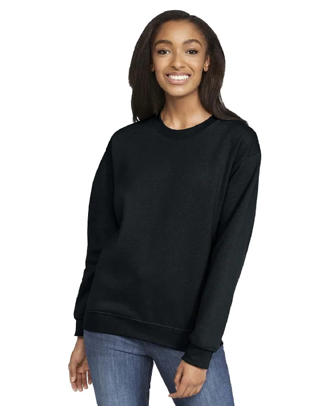 Gildan Softstyle Fleece Crewneck Sweatshirt | Black