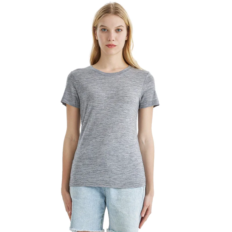 Seasonal Clearance Women's Merino 170g Classic Short Sleeve T-Shirt Ebony Heather