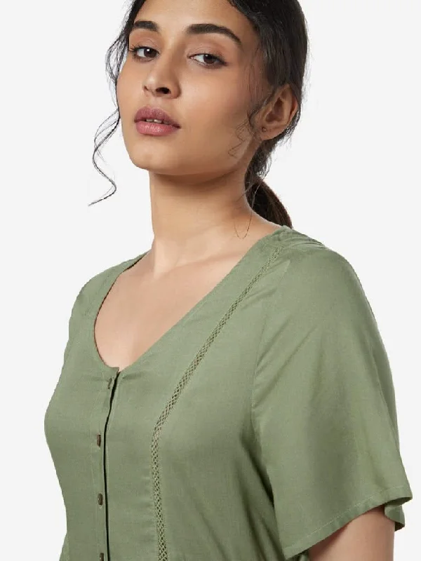 Special Savings LOV Sage Elsa Crochet Design Dress
