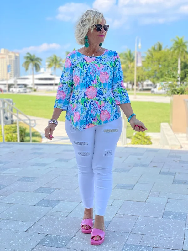 Don't Wait SEASHELL BEACH  ASYMMETRIC TOP