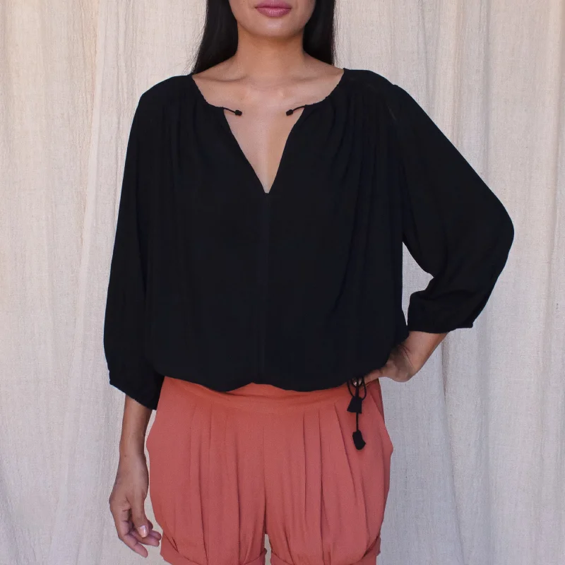 Super Bargain NOLITA BLOUSE - Rayon Voile | Black