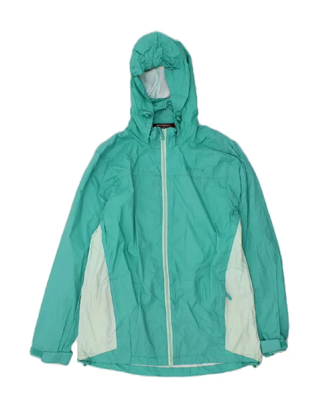 Huge Discounts MOUNTAIN WAREHOUSE Womens Rain Jacket UK 12 Medium Turquoise Colourblock Huge Discounts MOUNTAIN WAREHOUSE Womens Rain Jacket UK 12 Medium Turquoise Colourblock