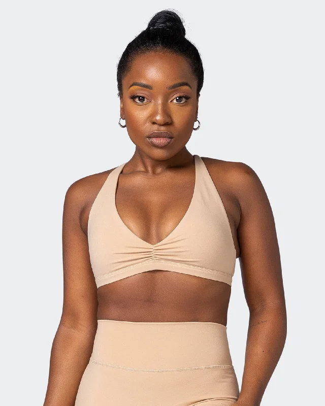 Discount Deals Stride Bralette - Biscotti