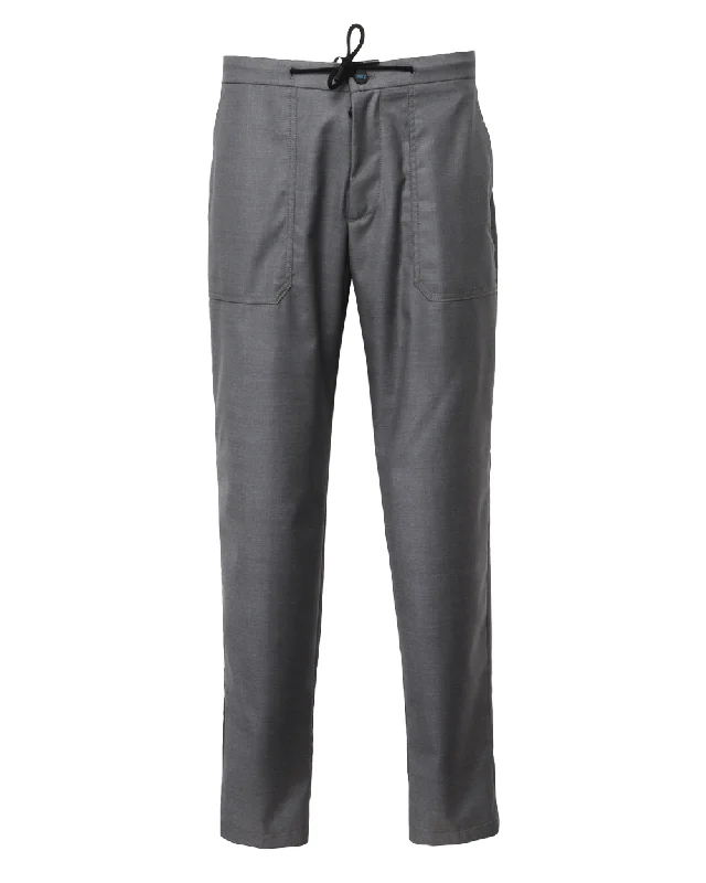 Dark Grey Drawstring Pant