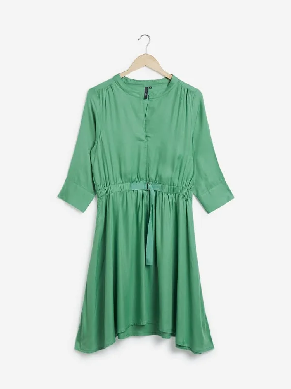 Don't Miss LOV Green Fit-And-Flare Isla Dress