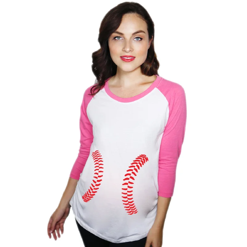 Fantastic Offers Baseball Laces Maternity Raglan