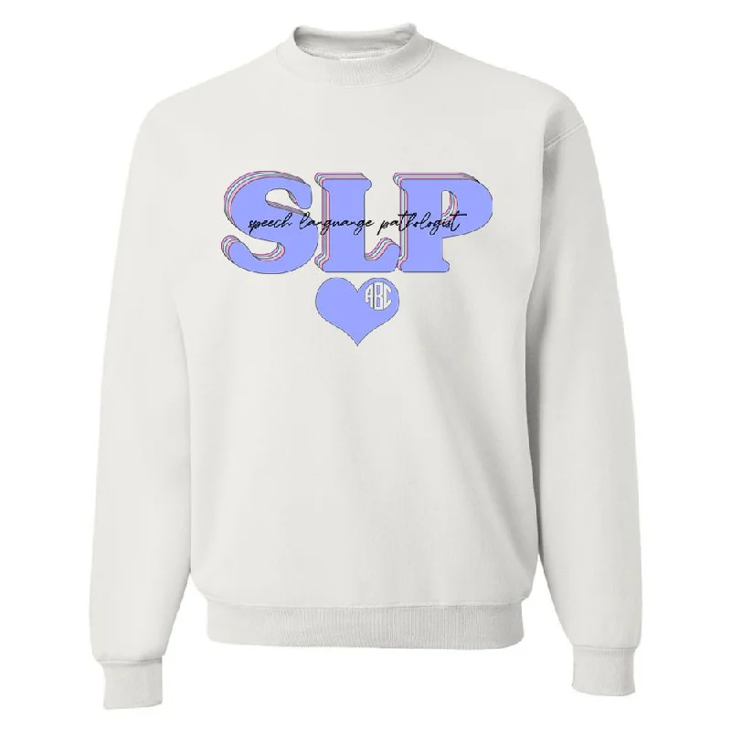 Don't Miss Out Monogrammed 'Speech Language Pathologist' Crewneck Sweatshirt