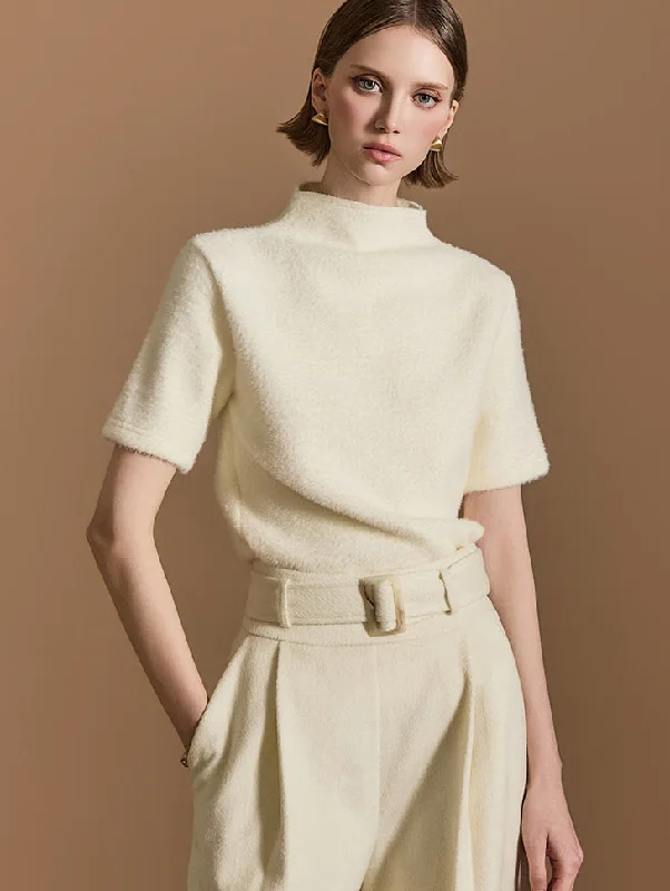 Buy Today E3656 Mock Neck Top