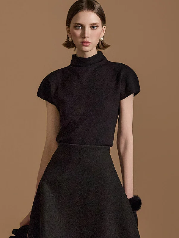 Must-Have Deals E3657 Mock Neck Knit