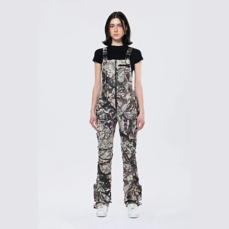 Clearance Items Stacked Utility Overalls - Olive Hunting Camo