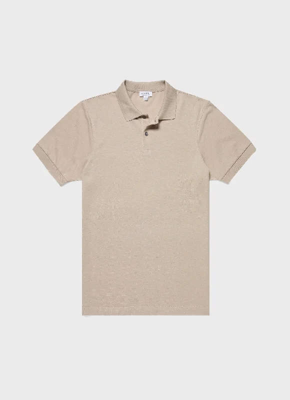 Men's Piqué Polo Shirt in Ash Grey