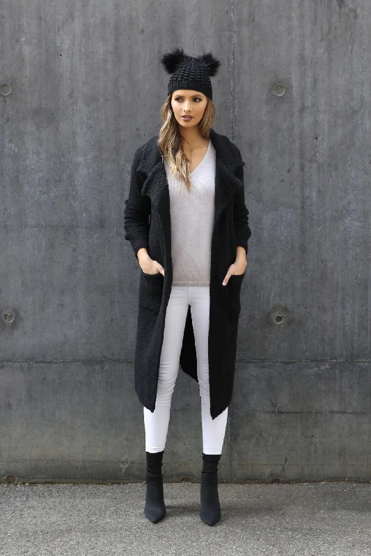 Super Deal Maya Black Cardigan