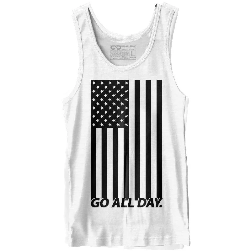 Weekend Bargains to Indulge In "USA FLAG" Unisex Tank (White)