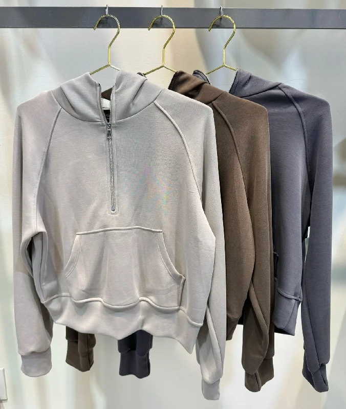Weekend Specials You Can't Miss Elaine Scuba Zip Up Hoodie