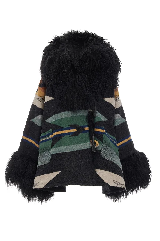 One-Day Only Wyeth Trail Oxford Shearling Cloak