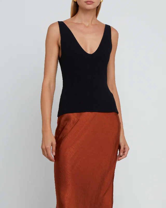 Price Smash Sculpting Knit V Tank