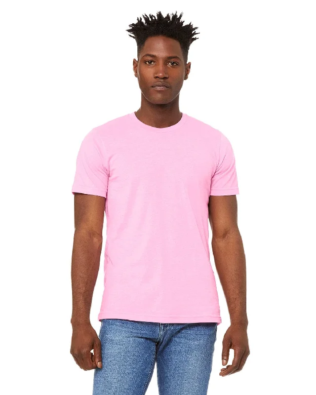 Bella+Canvas Unisex Heather CVC T-Shirt | Hthr Bubble Gum