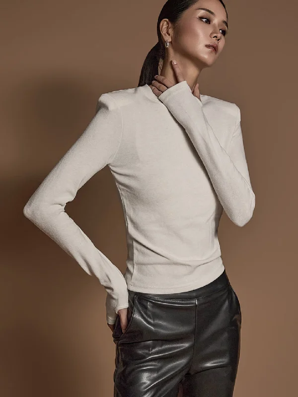 Final Clearance E3637 Shoulder Pad Warmer Top