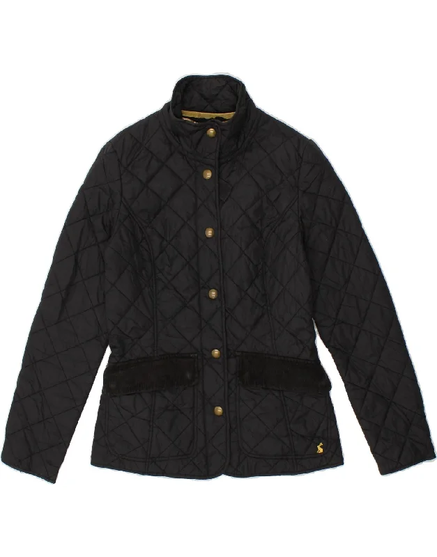 Weekend Shopping Extravaganza JOULES Womens Quilted Jacket UK 8 Small Black Polyamide Weekend Shopping Extravaganza JOULES Womens Quilted Jacket UK 8 Small Black Polyamide