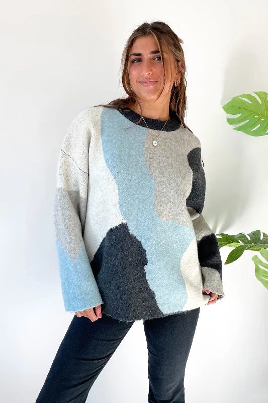 Act Fast Betsy Sweater in Blue