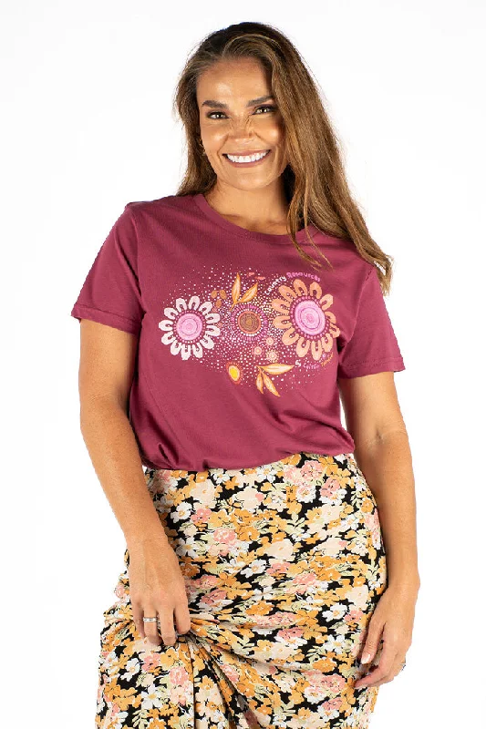 Limited Quantity Country Resources Berry Cotton Crew Neck Women's T-Shirt