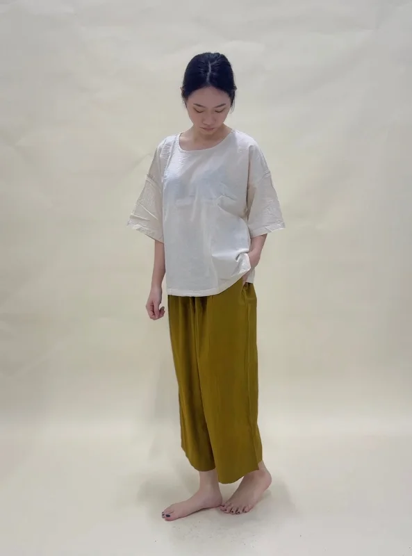 Weekend Deals That Impress Hand Dyed Short Top in White