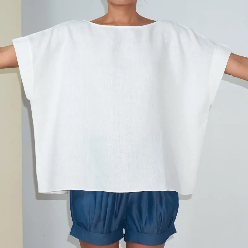 Weekend Specials to Snag KALI TOP - Linen | Off White