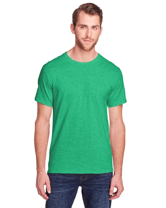 Fruit of the Loom Adult ICONIC T-Shirt | Irish Green Hthr