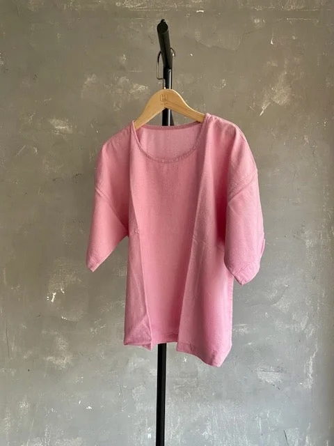 Weekend Specials to Love Hand Dyed Short Top in Light Pink