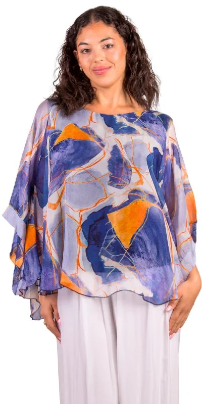 Hot Buy Coletta Abstract Silk Top