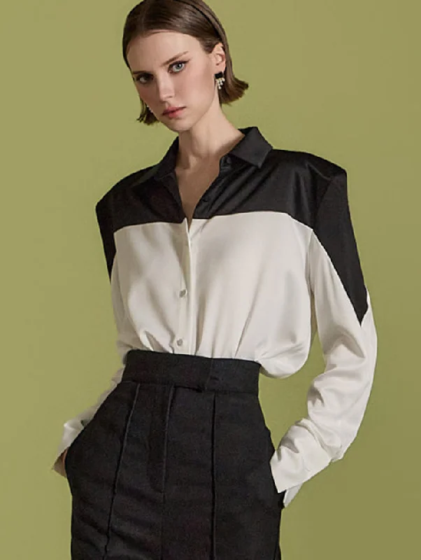Clearance Sale S707 Color Contrasting Shirt