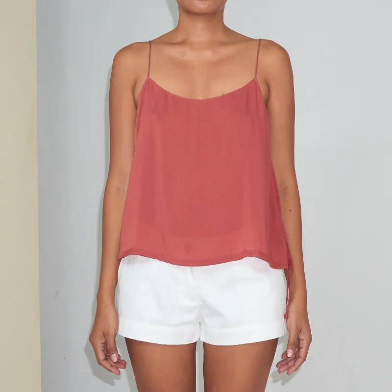 Early Access RINKI STRING CAMISOLE - Rayon Voile | Dusty Rose