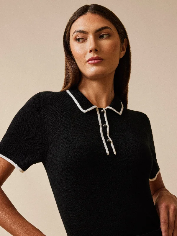 Best Choice Bardot Short Sleeve Sweater Polo