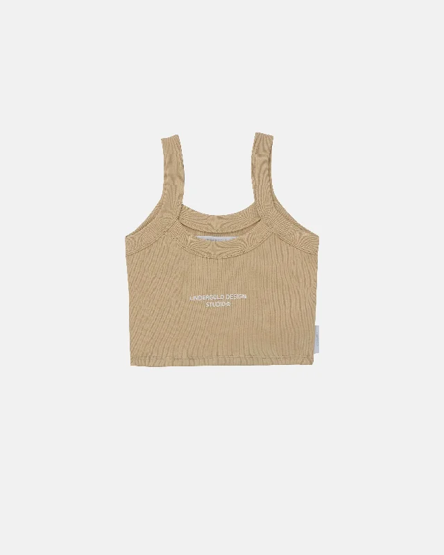 Weekend Offers That Delight Basics Cropped Tank Top Bone