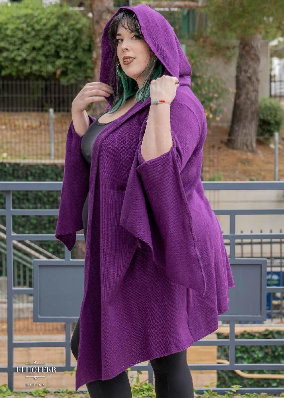 Weekend-Only Price Drops Essential Sunset Longline Cardigan - Majestic Purple