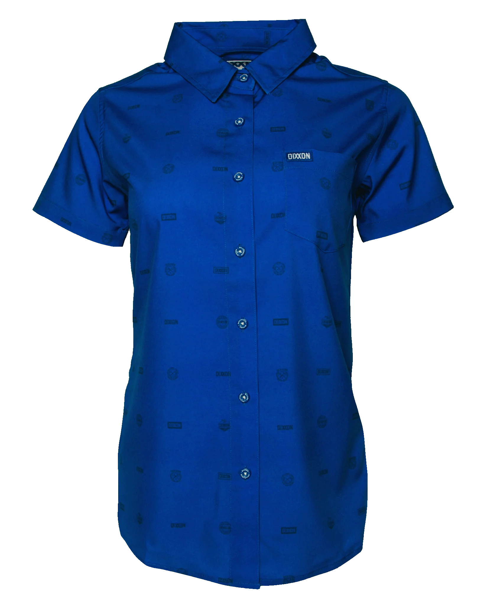 Don’t Miss Out The Executive Blue Women's Short Sleeve Party Shirt