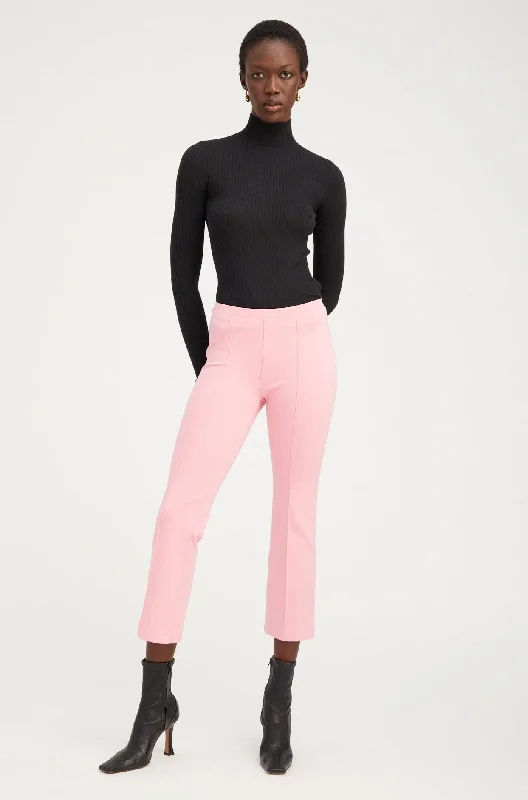Weekend Savings Delight Rose Ankle Flare Pants with Pintucks