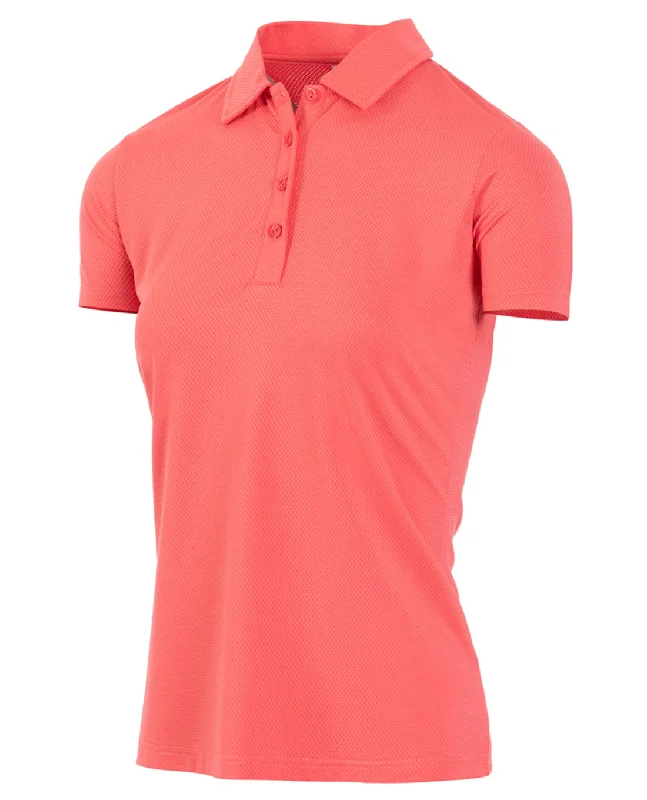 Lowest Prices ISLAND GREEN Honeycomb Jacquard Polo 303 Coral Pink
