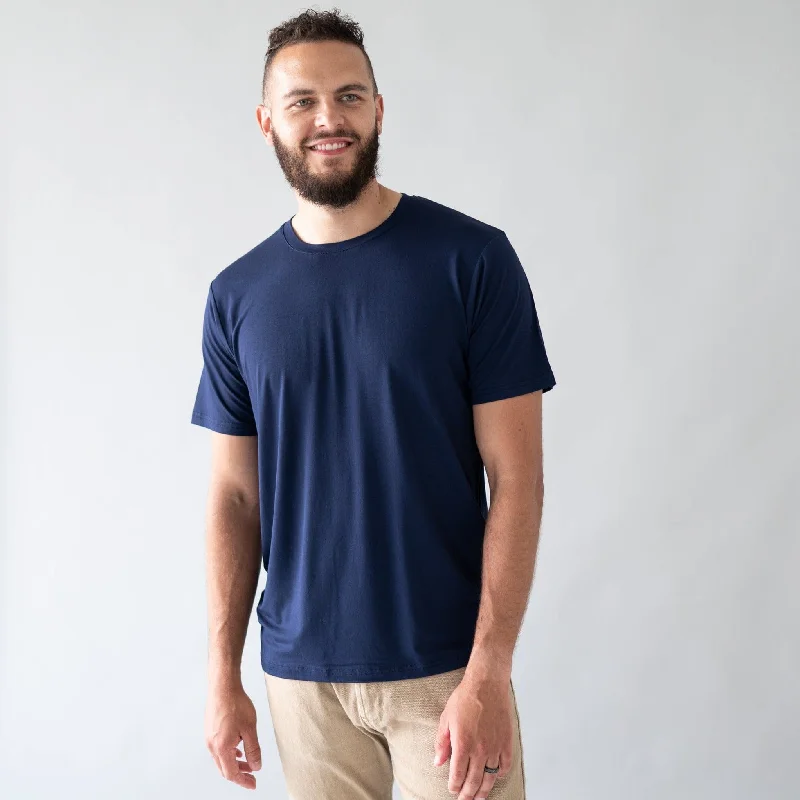 Men's Crew Neck Tee in Navy