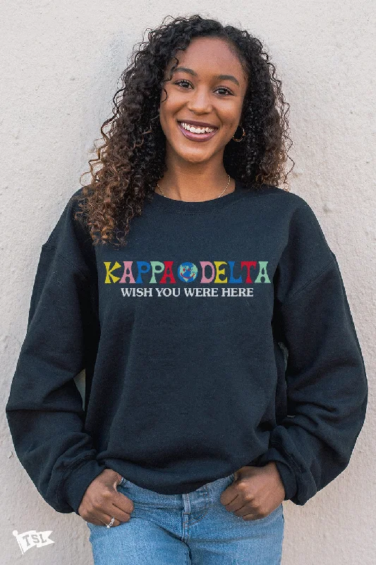 Act Fast Kappa Delta Wish You Were Here Crewneck