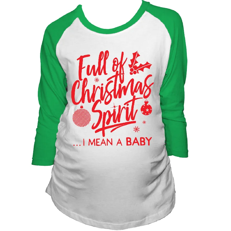 Markdowns Full Of Christmas Spirit Maternity Raglan