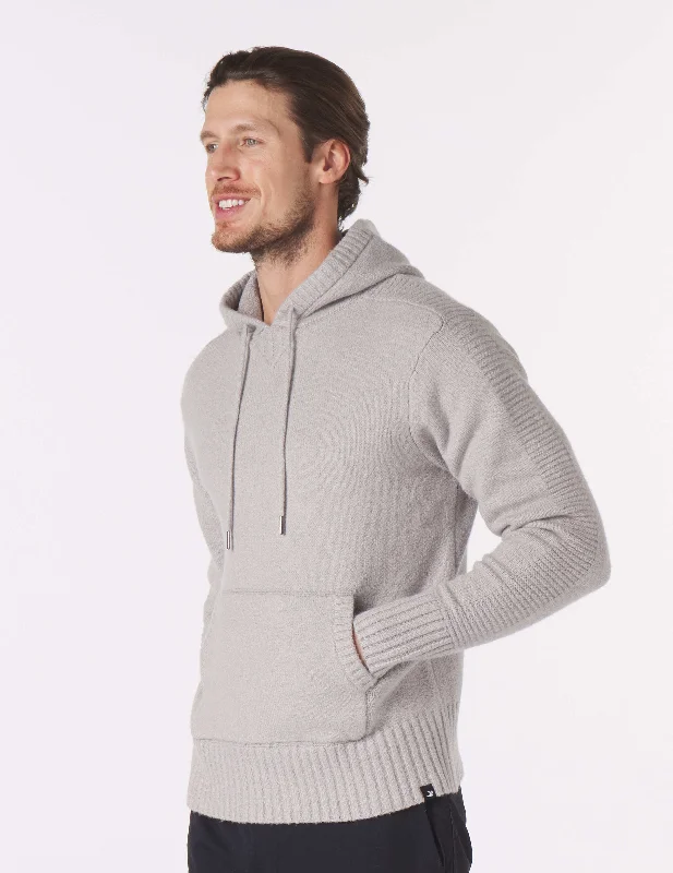 Weekend Discounts to Enjoy Knit Up Unisex Hoodie: Ash Grey