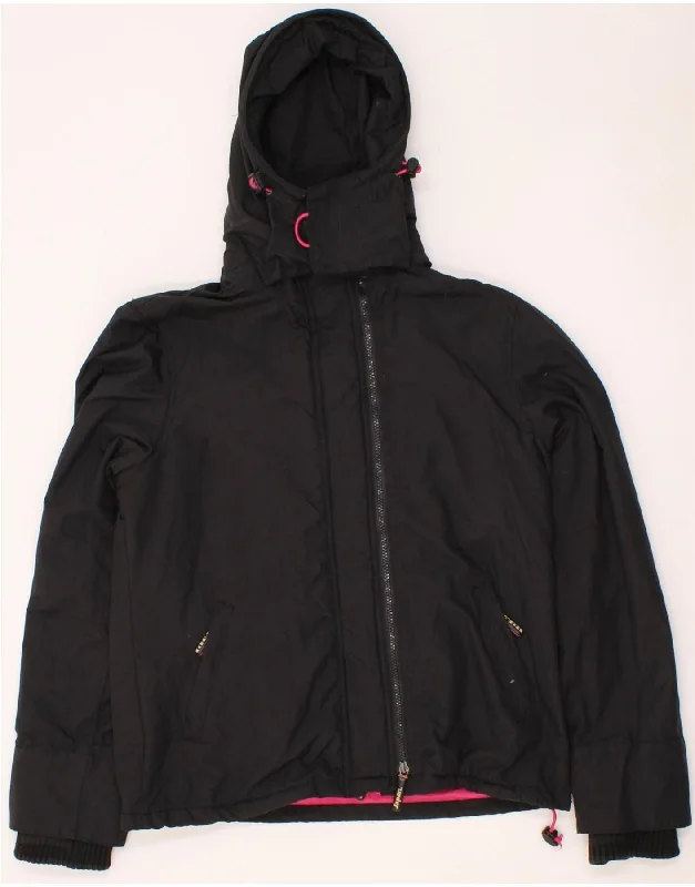 Major Savings SUPERDRY Womens The Windcheater Hooded Windbreaker Jacket UK 18 XL Black Major Savings SUPERDRY Womens The Windcheater Hooded Windbreaker Jacket UK 18 XL Black