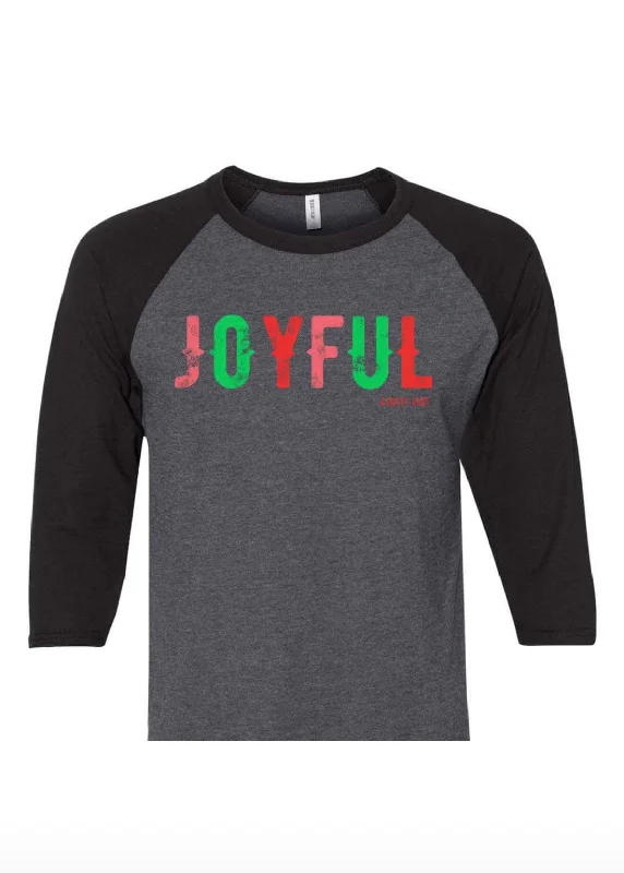 Deal Mania JOYFUL Raglan Graphic Tee