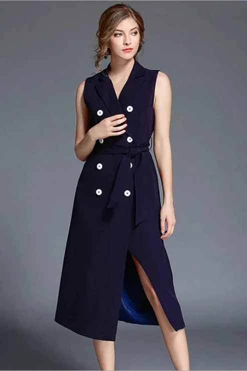 Limited Time Offer Double Breasted Trench Vest