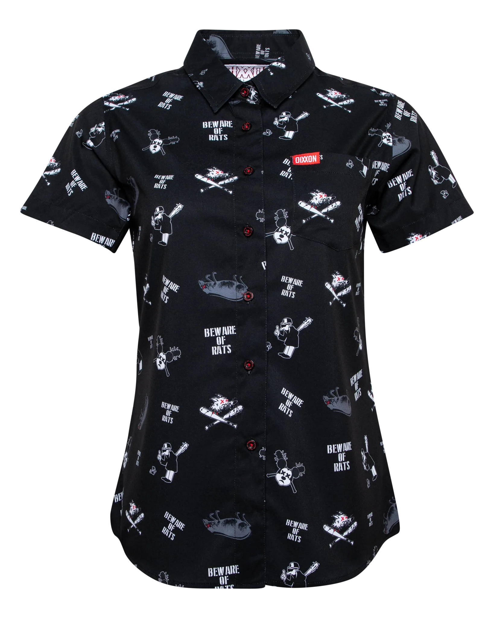 Reduced Prices Beware Women's Short Sleeve Party Shirt
