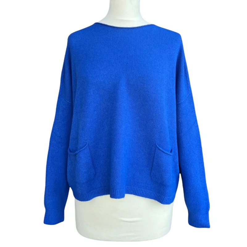 Weekend Bargains to Love Jodie Round Neck Jumper China Blue