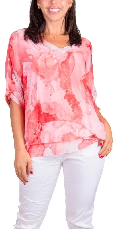 Closeout Deal Diana Floral Blouse