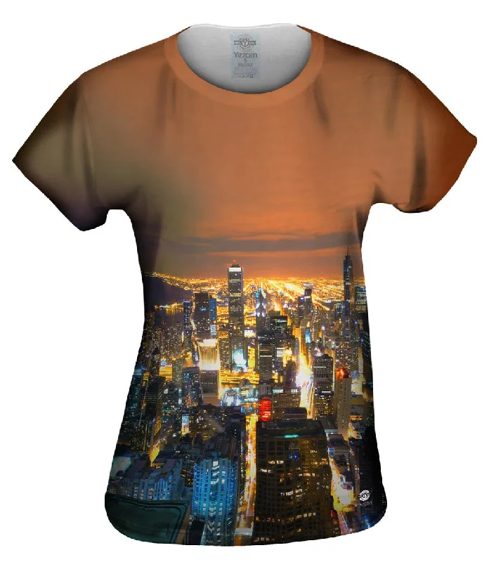 Flash Deal Glowing Chicago Skyline